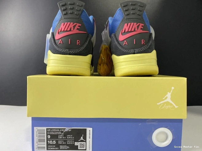 DC9533-001 NOIR 4 RETRO JORDAN UNION OFF AIR 0530